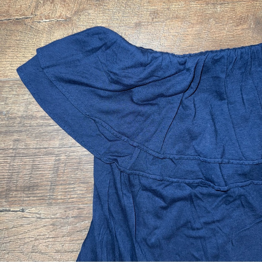 Lilly Pulitzer True Navy Rilo Ruffle Strapless Tube Top - Picture 4 of 10